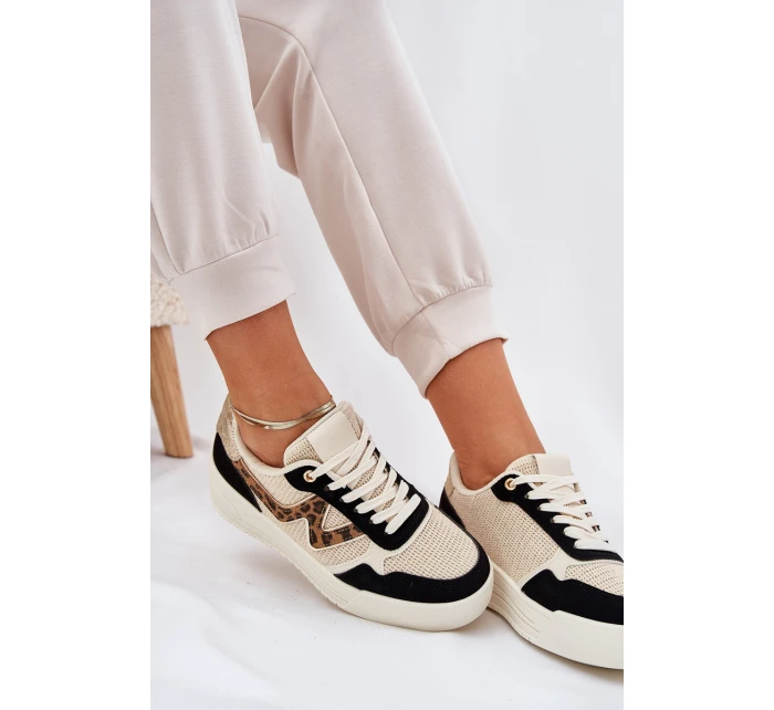 Dámské Sportovní Boty Na Platformě Leopardí Černé model 21688956 - Boto Dámské Sportovní Boty Na Platformě Leopardí Černé model 21688956 - Boto