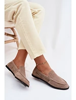 Dámské mokasíny z přírodního semiše Big Star model 22069362 Béžové - Big Star Shoes Dámské mokasíny z přírodního semiše Big Star model 22069362 Béžové - Big Star Shoes