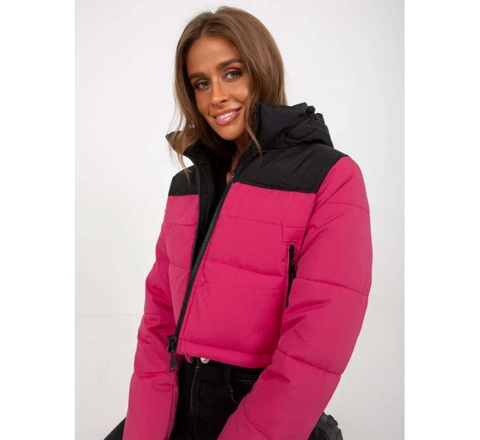 Dámská bunda NM KR D2 3825 73P černá a červená