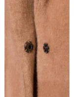 M808 Oříznuté teddy sako - béžové