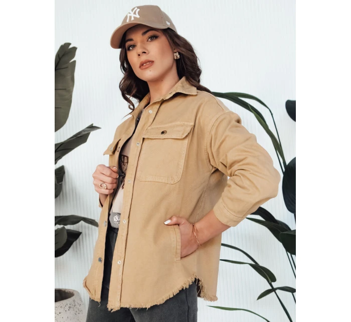 Dámská džínová bunda RAWEY béžová FashionStreet TY4308