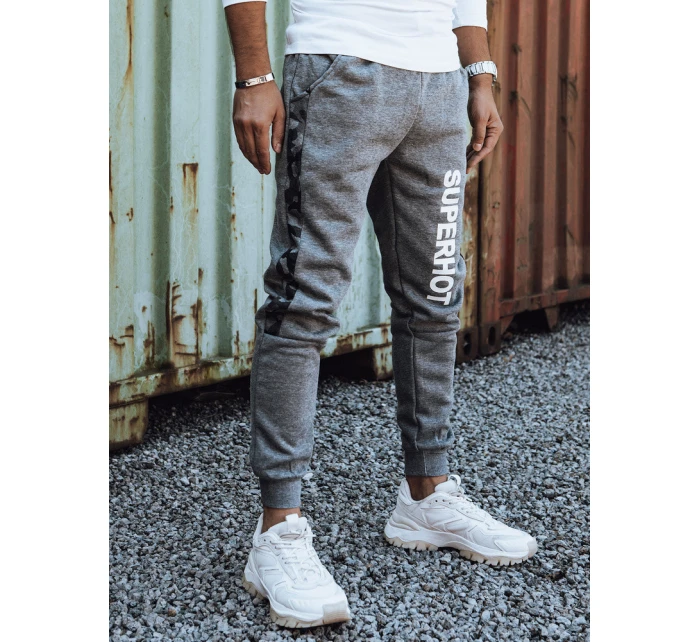 Pánské tepláky s potiskem antracitové model 21980074 - Dstreet Pánské tepláky s potiskem antracitové model 21980074 - Dstreet