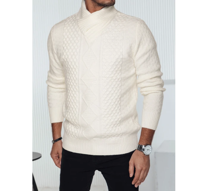 Pánský bílý svetr Dstreet model 21982480 - FashionStreet