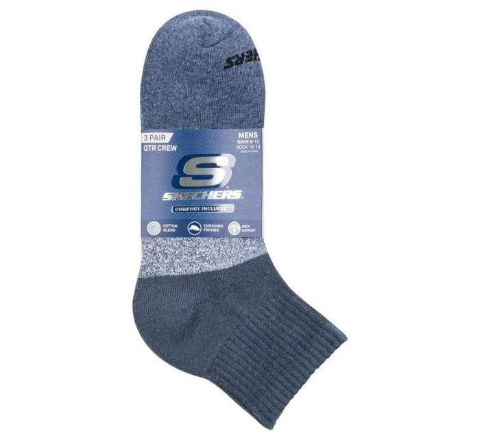 Skechers 3ks pánských ponožek Qtr Colorbloc S118998-BLU Multicolour 41-46 Skechers 3ks pánských ponožek Qtr Colorbloc S118998-BLU Multicolour 41-46