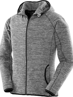 Spiro S 245F Dámská mikrofleecová mikina s kapucí 29.245F grey/black