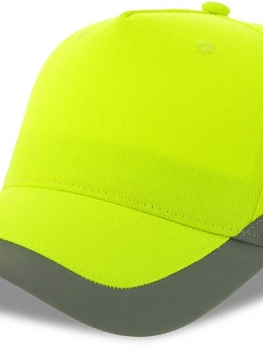 Atlantis Headwear Helpy-S 5 panelová bezpečnostní kšiltovka 33.0280 yellow fluo