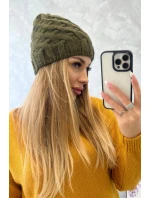 Fleecová čepice Agnes K239 khaki Fleecová čepice Agnes K239 khaki