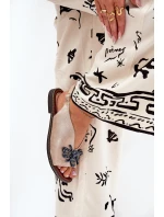 Lesklé dámské sandály s ozdobou ploché růžové zlato Russona Lesklé dámské sandály s ozdobou ploché růžové zlato Russona