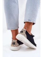 Lehké Textilní Polobotky Dámské  Černé model 21694804 - VINCEZA