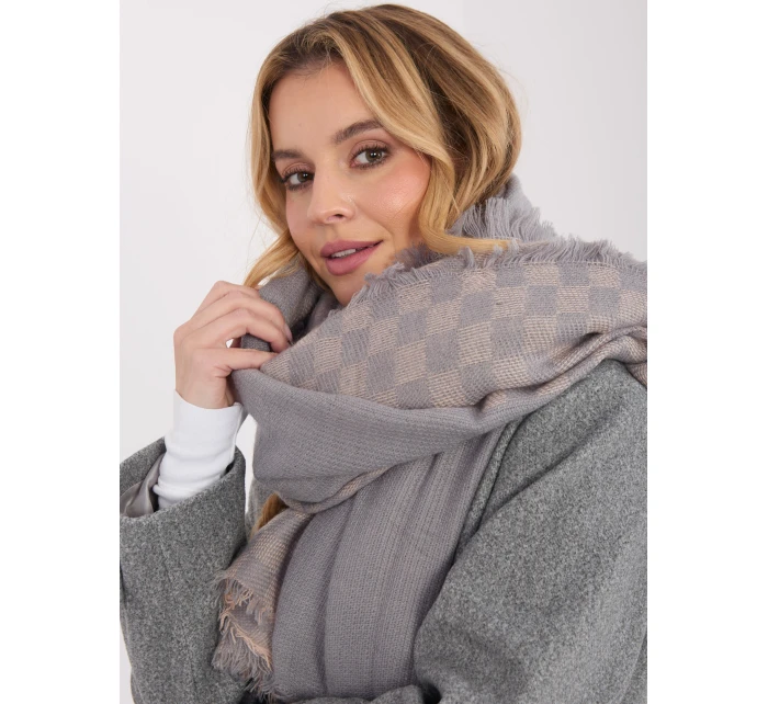 Szalik AT SZ model 21801738 szaro różowy - FPrice Szalik AT SZ model 21801738 szaro różowy - FPrice