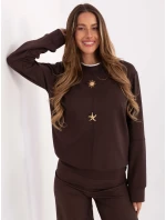 Bluza RV BL model 21717659 ciemny brązowy - FPrice Bluza RV BL model 21717659 ciemny brązowy - FPrice