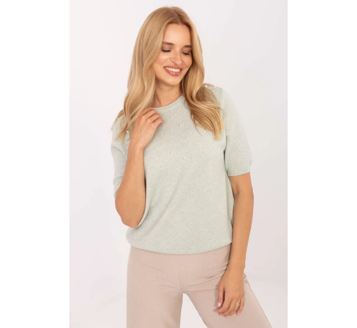 Svetr s krátkým rukávem  model 216753 Factory Price