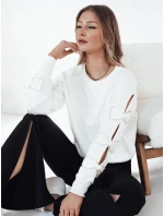 Dámský svetr bílý Dstreet model 21972974 - FashionStreet Dámský svetr bílý Dstreet model 21972974 - FashionStreet