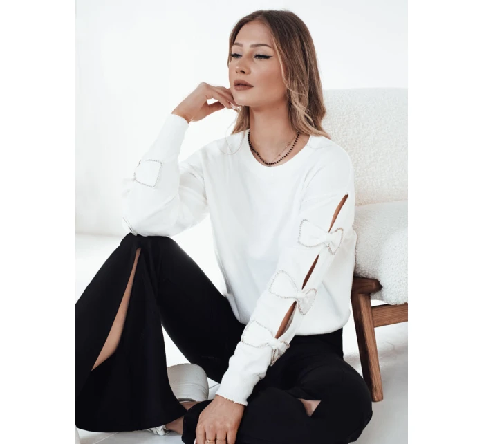 Dámský svetr bílý Dstreet model 21972974 - FashionStreet Dámský svetr bílý Dstreet model 21972974 - FashionStreet