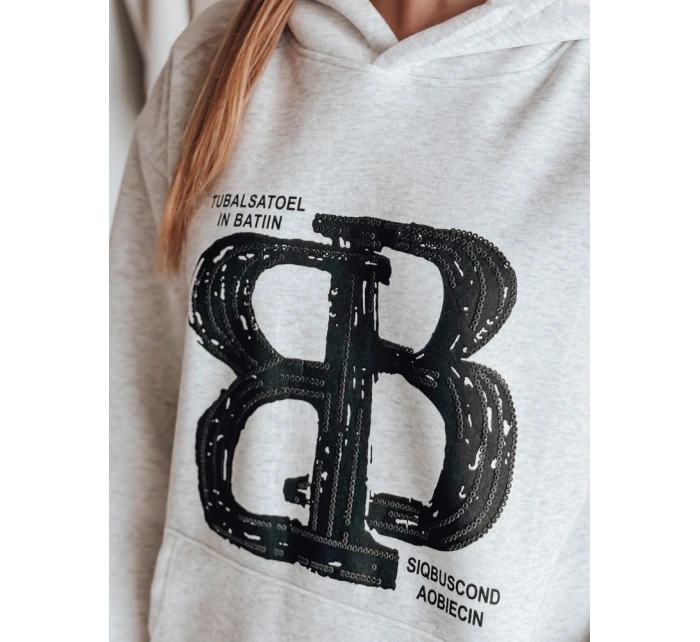 Dámská mikina oversize šedá Dstreet model 21988067 - FashionStreet Dámská mikina oversize šedá Dstreet model 21988067 - FashionStreet