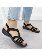 Dámské sandály černé model 22068356 - Rieker Dámské sandály černé model 22068356 - Rieker