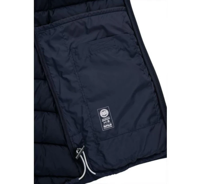 Pit Bull West Coast Padded model 21927423 pánská zimní bunda tmavě modrá s kapucí