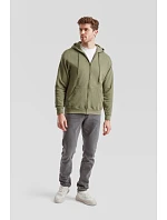 Fruit of the Loom Classic Hooded Sweat Jacket Mikina s kapucí 16.2062 heather grey Fruit of the Loom Classic Hooded Sweat Jacket Mikina s kapucí 16.2062 heather grey