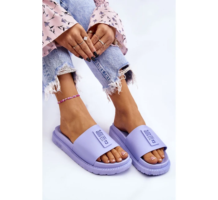 Dámské pantofle Big Star LL274431 Světle fialová Dámské pantofle Big Star LL274431 Světle fialová