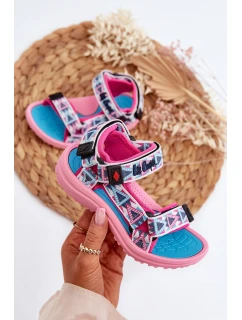 Dětské sandálky Lee Cooper LCW-24-34-2600 Růžové