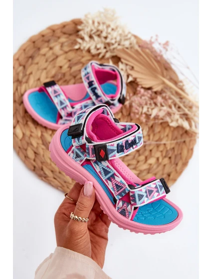 Dětské sandálky Lee Cooper LCW-24-34-2600 Růžové