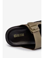 Lehké Pěnové Sandály Mužské Big Star MM174324 Tmavě Zelené