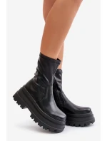 Boty Na Masivní Platformě Černé Florinara Boty Na Masivní Platformě Černé Florinara