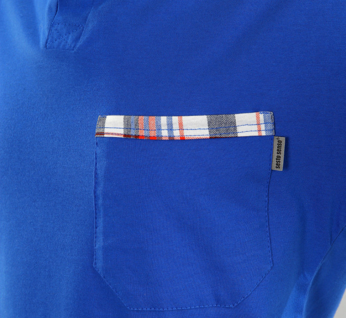 Sesto Senso Pánské pyžamo dlouhé Jasiek 2243/09 modrá