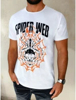 Pánské bílé tričko s potiskem FashionStreet RX5263