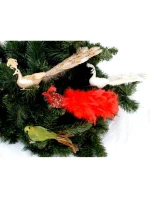 OZDOBNÝ PÁV NA SPONĚ NA CETKY ZLATÝ