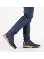 modrá kožená polobotka s podrážkou model 22021945 - Rieker