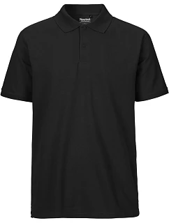 O Pánské piqué polo z bio bavlny black model 22503642 - Neutral