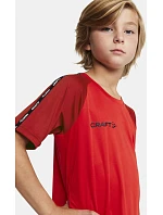 Craft Teamwear Squad Go Contrast Jersey Jr Dětské kontrastní sportovní tričko 82.2727 navy Craft Teamwear Squad Go Contrast Jersey Jr Dětské kontrastní sportovní tričko 82.2727 navy