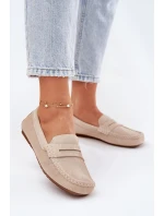 Semišové Dámské Mokasíny Big Star model 21693806 Béžové - Big Star Shoes
