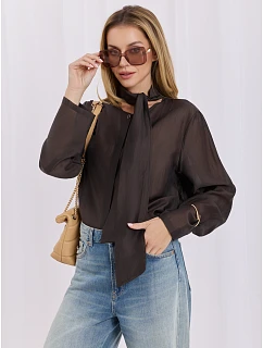 Košile IT KS 28878.59 tmavě hnědá