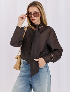 Košile IT KS 28878.59 tmavě hnědá