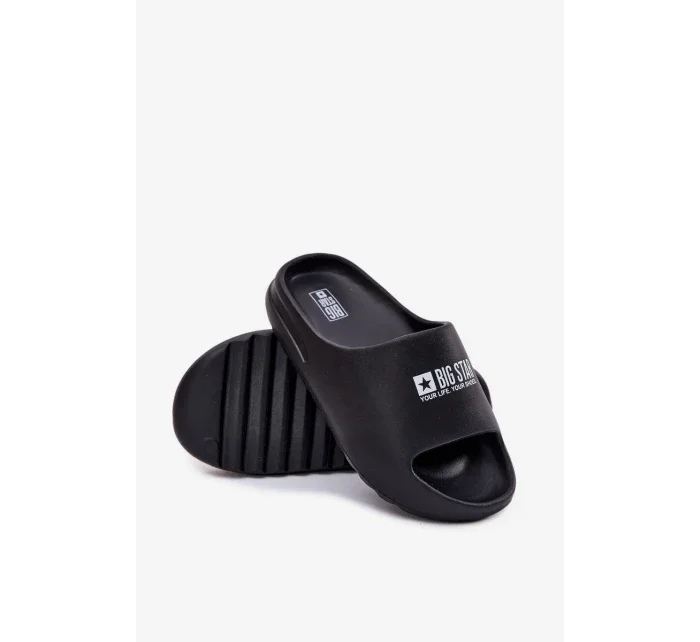 Pánské pěnové pantofle Big Star – černé Pánské pěnové pantofle Big Star – černé