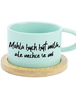 MOHLA BYCH BÝT MILÁ, ALE NECHCE SE MI - mint hrníček makronka 200 ml