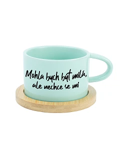 MOHLA BYCH BÝT MILÁ, ALE NECHCE SE MI - mint hrníček makronka 200 ml