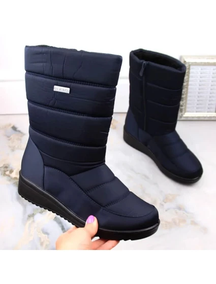 Dámské sněhule vysoké 22SN26-5028 EVE436B Tmavě modrá - NEWS