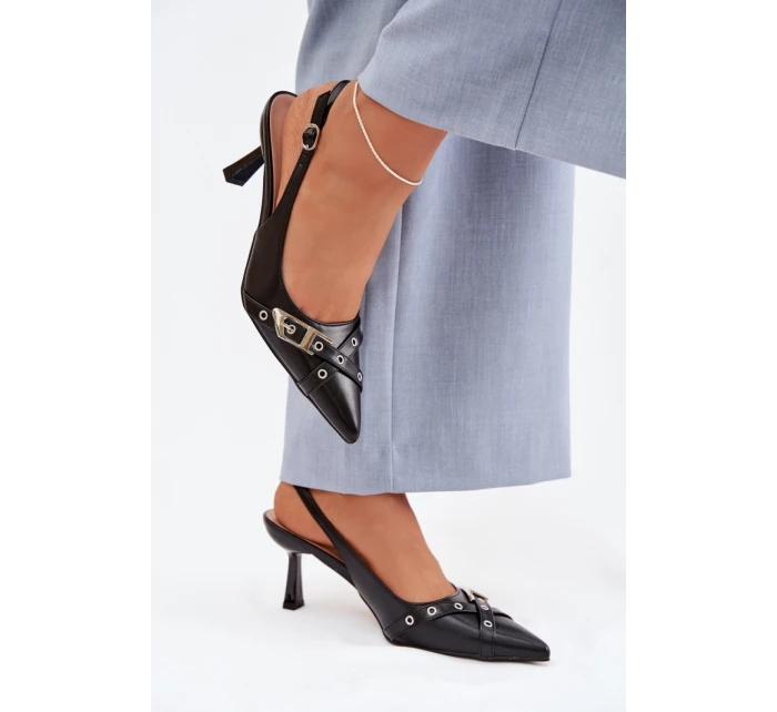 Sandály na podpatku  model 225227 Step in style