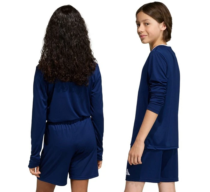 Adidas Entrada 26 dětské tričko s dlouhým rukávem tmavě modré KF5877 Adidas Entrada 26 dětské tričko s dlouhým rukávem tmavě modré KF5877
