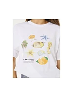 Dámské tričko RIP CURL Poolside Heritage Tee, bílé Dámské tričko RIP CURL Poolside Heritage Tee, bílé