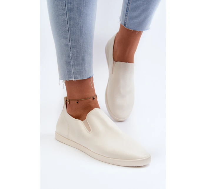 Dámské tenisky Trampky Slip-On Beige Lovinia
