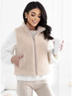 Kamizelka CS KZ model 21937097 jasny beżowy - FPrice Kamizelka CS KZ model 21937097 jasny beżowy - FPrice