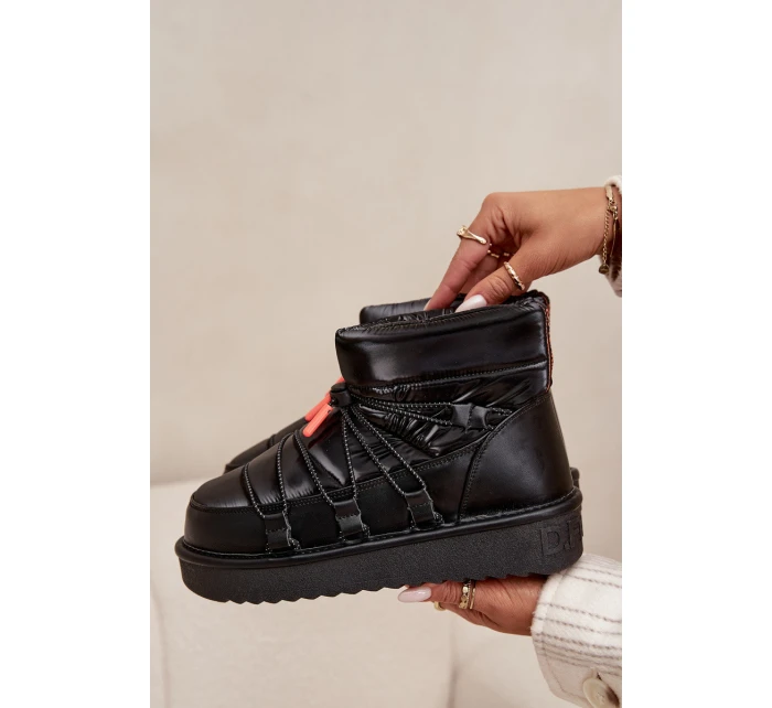 Dámské sněhule D.Franklin na platformě – černé Dámské sněhule D.Franklin na platformě – černé