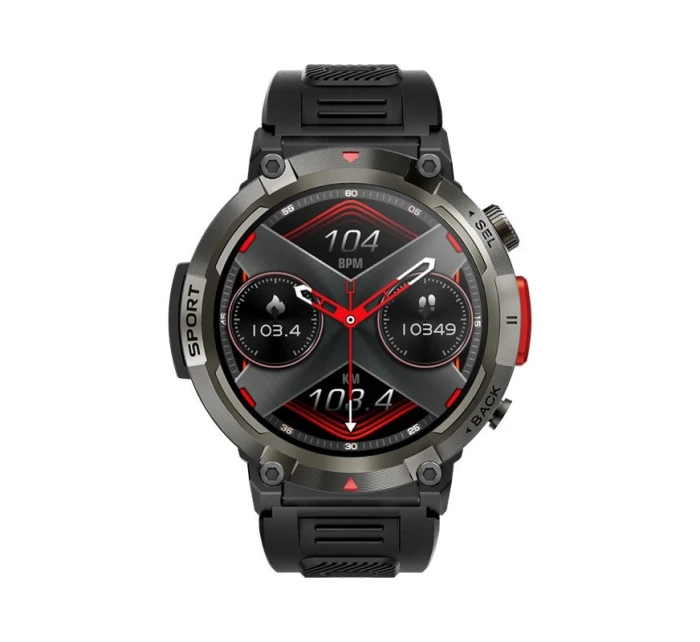 VELTORI VT140-1 Smartwatch Černý silikonový řemínek VELTORI VT140-1 Smartwatch Černý silikonový řemínek