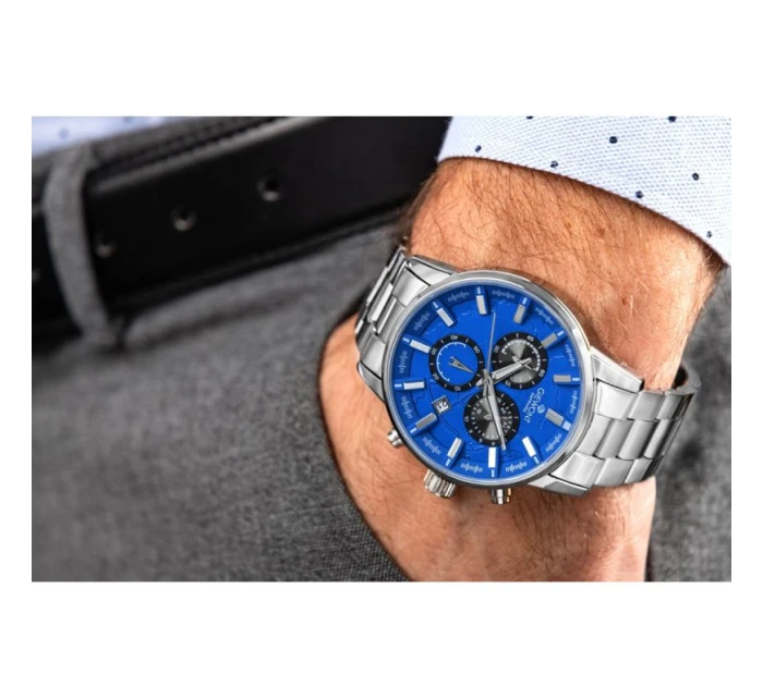 Pánské hodinky Giewont Chronograph Sapphire Silver Blue GW4580-B3 Pánské hodinky Giewont Chronograph Sapphire Silver Blue GW4580-B3