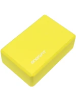 CVIČENÍ BLOK JÓGA PILATES FITNESS ŽLUTÁ ENERO FIT