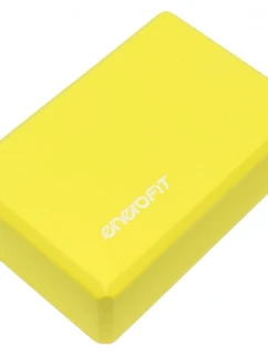 CVIČENÍ BLOK JÓGA PILATES FITNESS ŽLUTÁ ENERO FIT